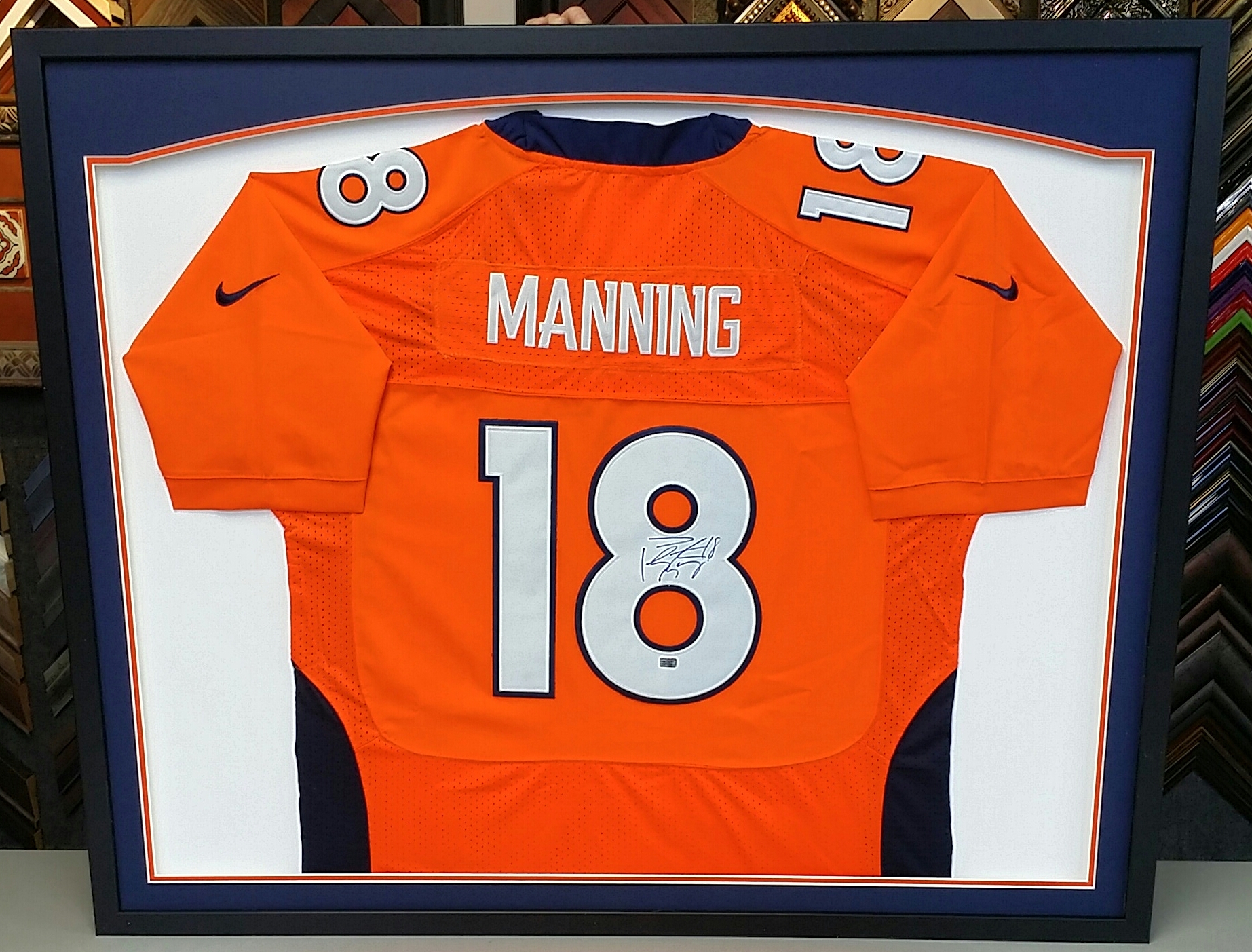Peyton Manning Denver Broncos Framed 