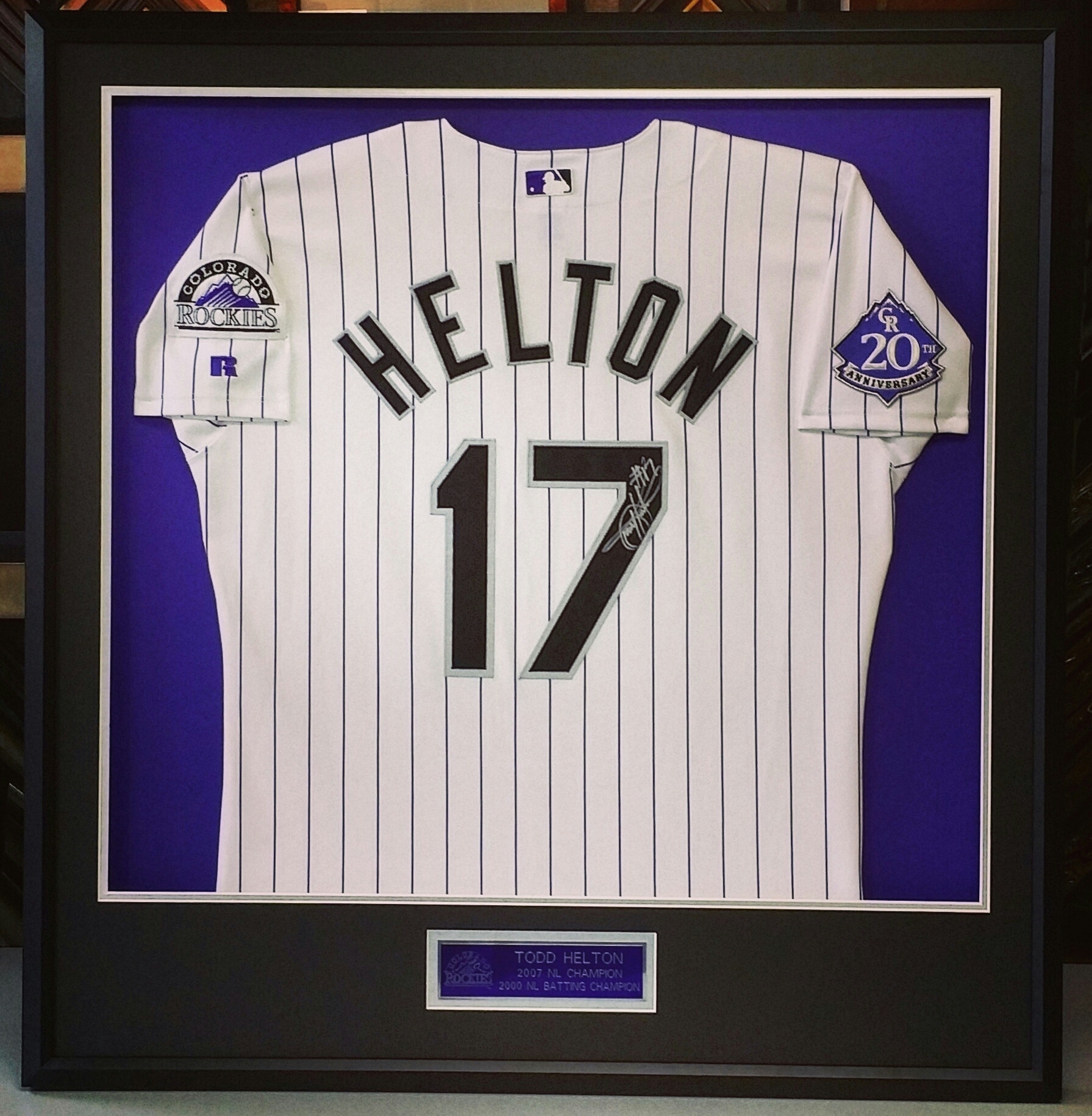 todd helton autographed jersey