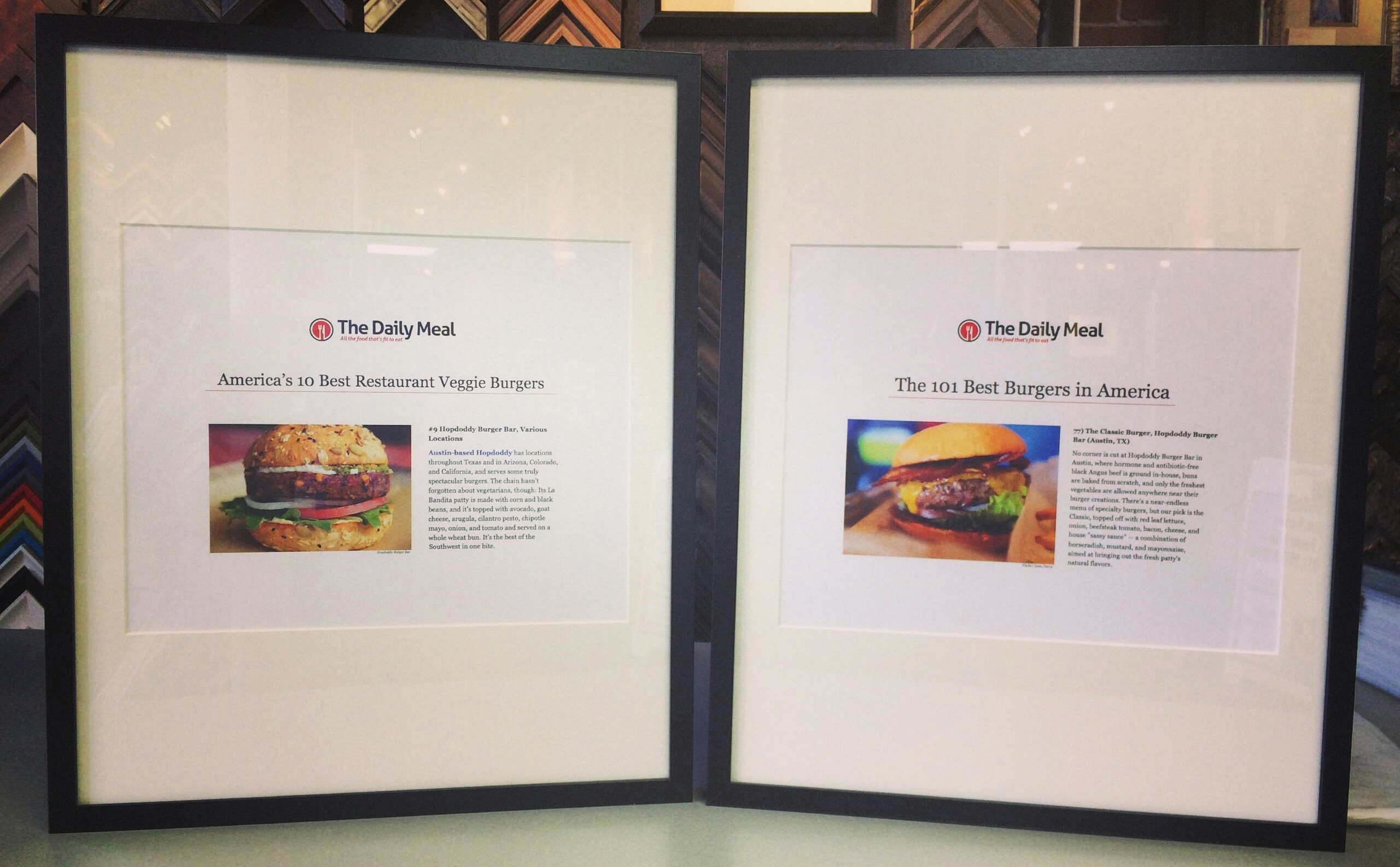 We Frame for Hopdoddy Burger Bar!