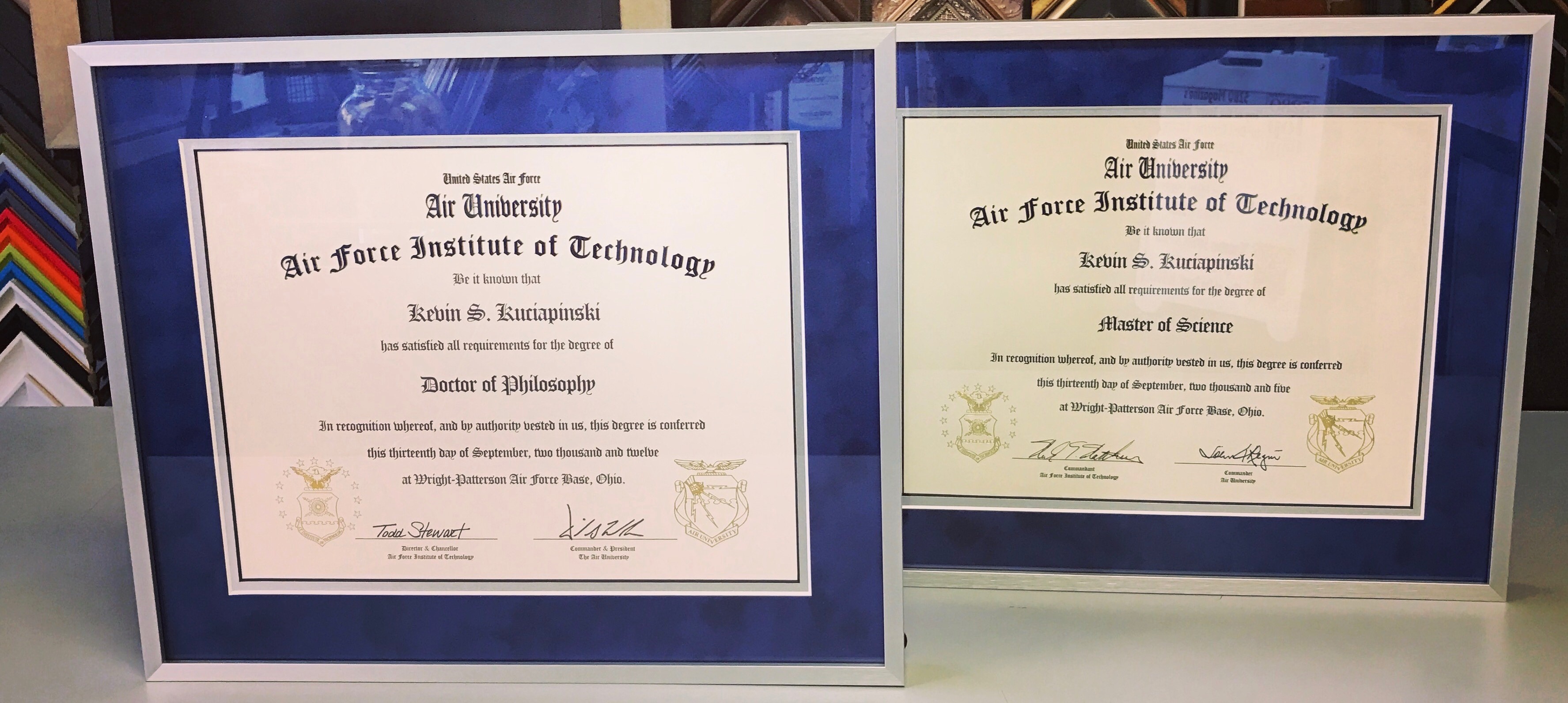 Diploma & Certificate Frames Denver 