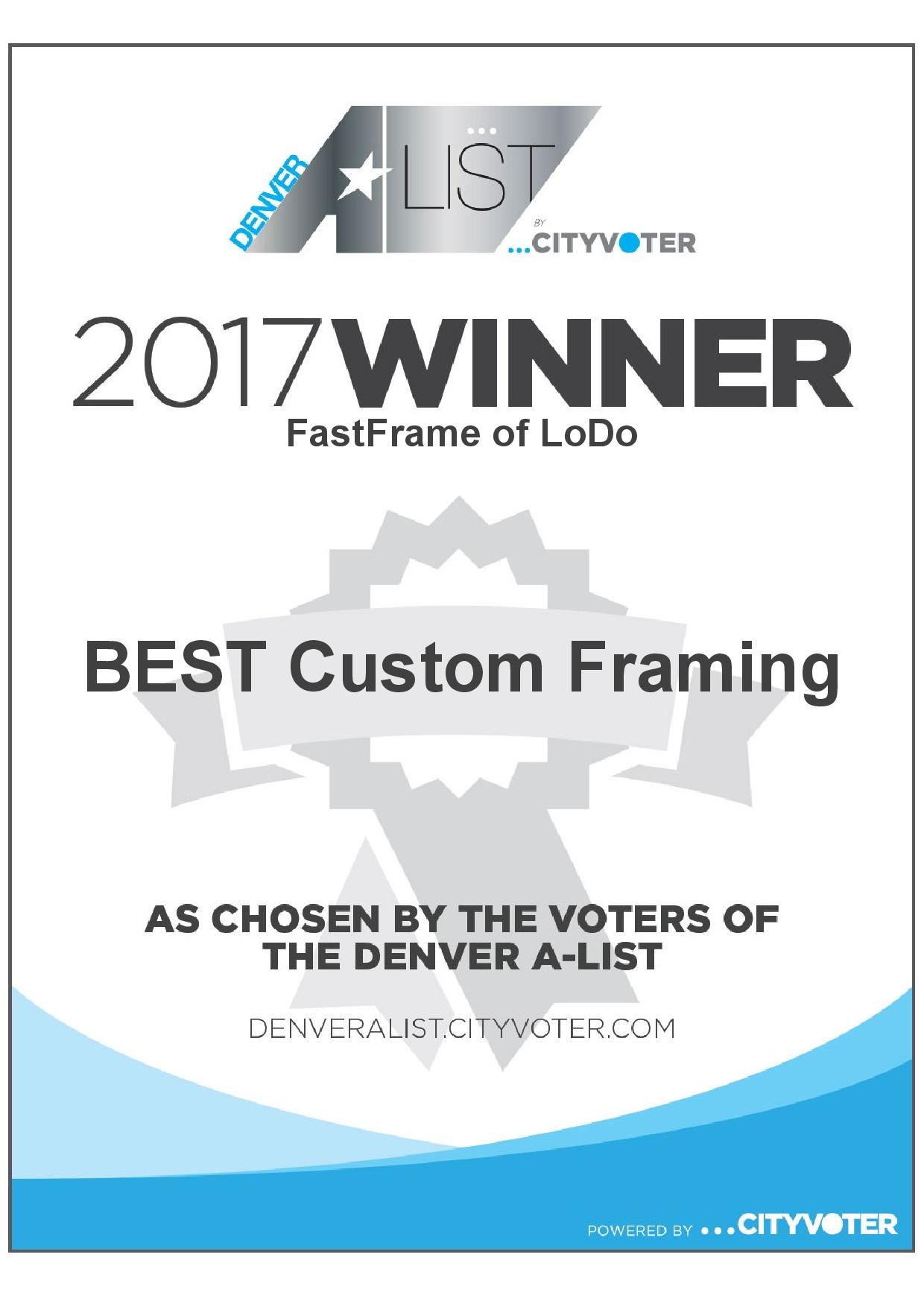 FastFrame of LoDo - Voted Best Custom Framing in Denver! 