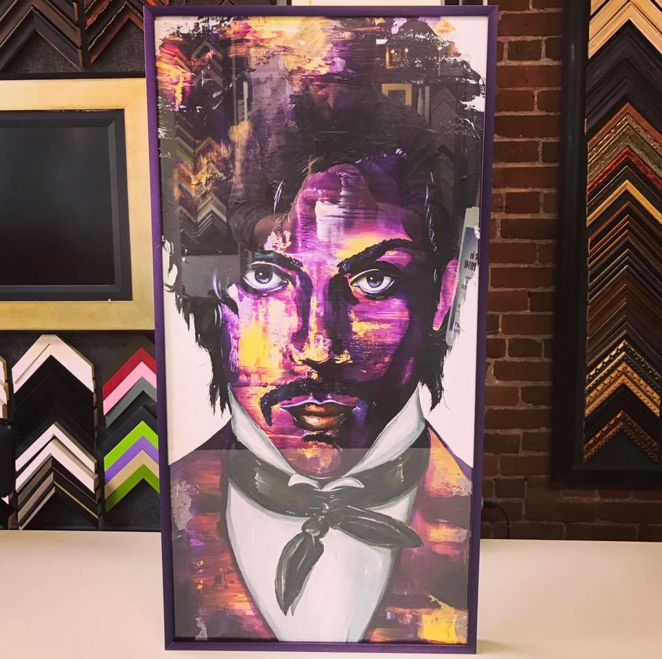 Custom Framed Prince Art Denver 