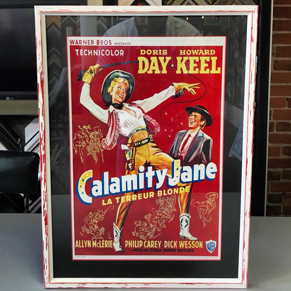 Custom Framed Calamity Jane Vintage Print 