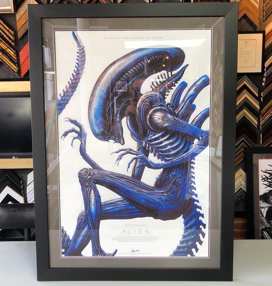 Custom Framed Alien Mondo Art 