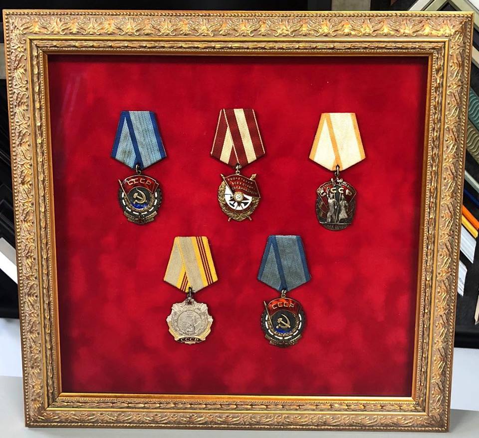 Shadowbox Picture Framing Medals