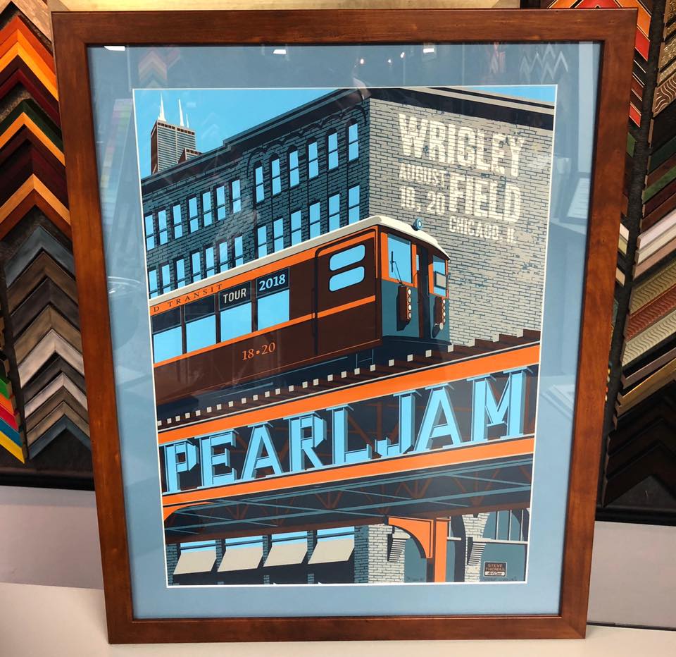 Pearl Jam Framed Concert Poster 